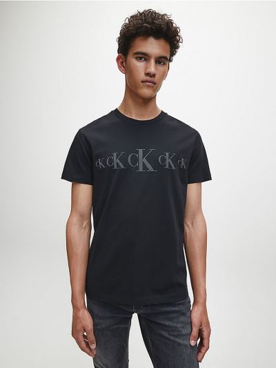 Calvin Klein Ruhák HU672487 | Calvin Klein Recycled Cotton Férfi Póló Fekete